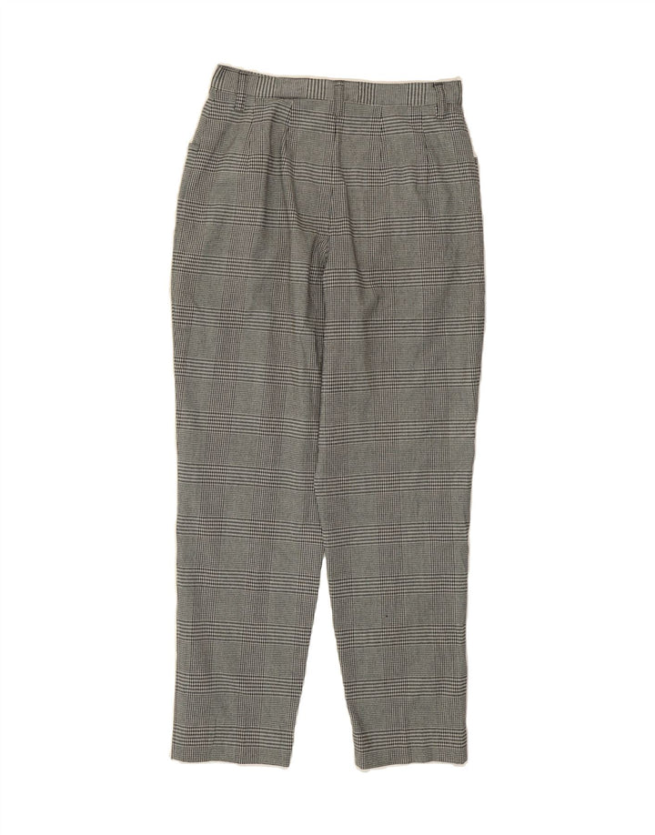 EDDIE BAUER Womens Casual Trousers US 6 Medium W26 L27 Grey Houndstooth Vintage Eddie Bauer and Second-Hand Eddie Bauer from Messina Hembry 