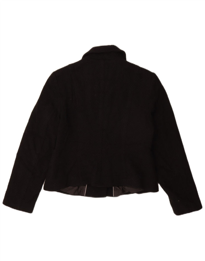 Marks & Spencer Manteau court pour femme UK 14 Medium Noir Viscose