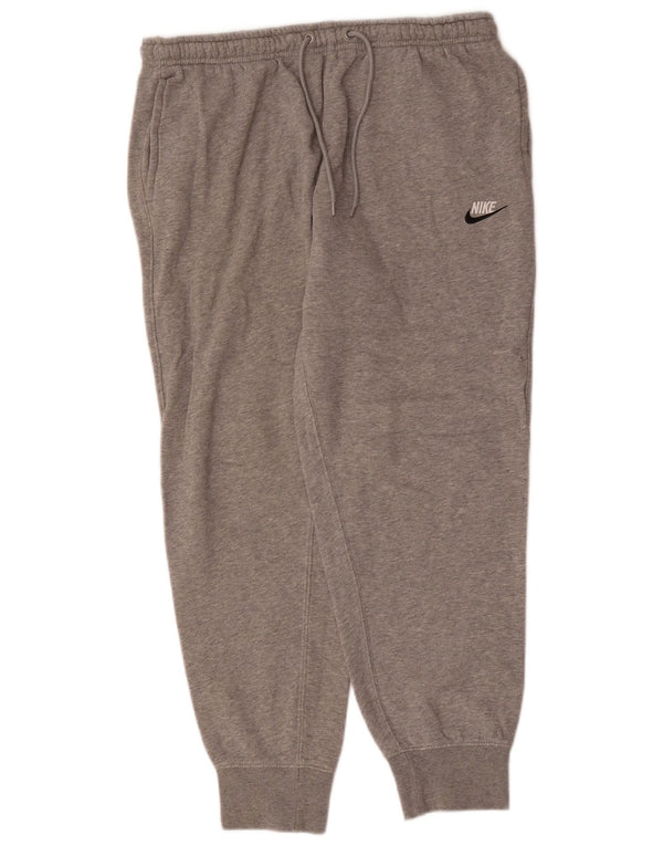 Nike Pantalon de survêtement pour homme en coton moucheté Gris Taille L