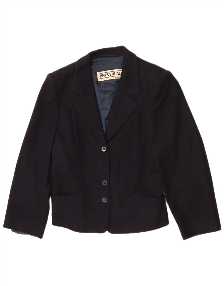 Penny Black Veste blazer à 3 boutons pour femme UK 10 Petite laine