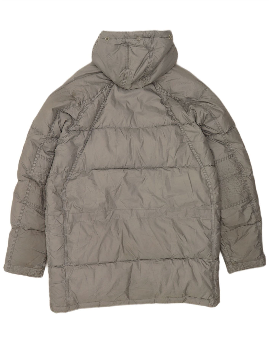 Nike Manteau rembourré à capuche coupe ample pour homme UK 39/41 Gris moyen Polyester