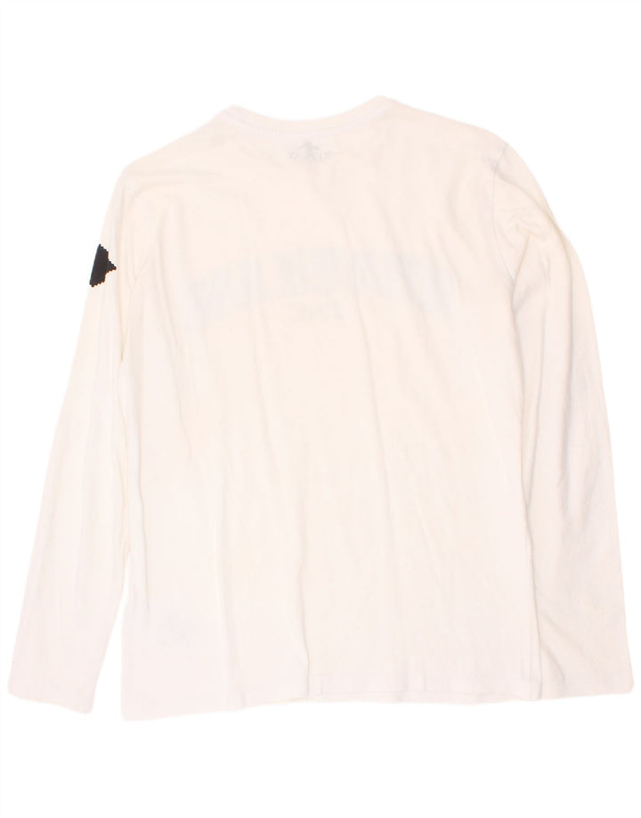 Replay Haut Graphique Garçon Manches Longues 15-16 ans Blanc Coton