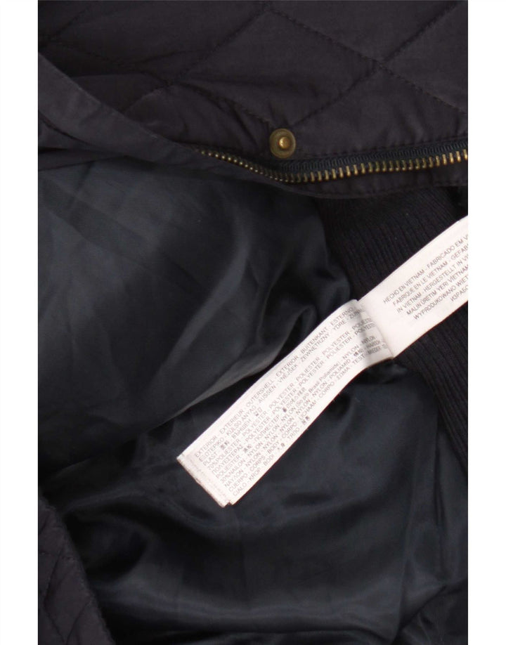 Massimo Dutti Veste matelassée pour femme EU 38 Bleu marine moyen Colourblock