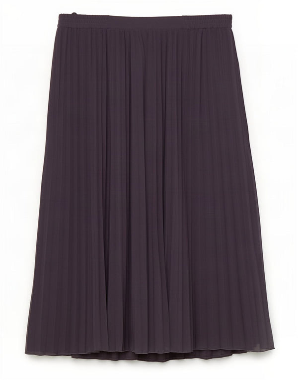 Marks & Spencer Jupe plissée pour femme UK 20 2XL W42 Bleu marine Polyester