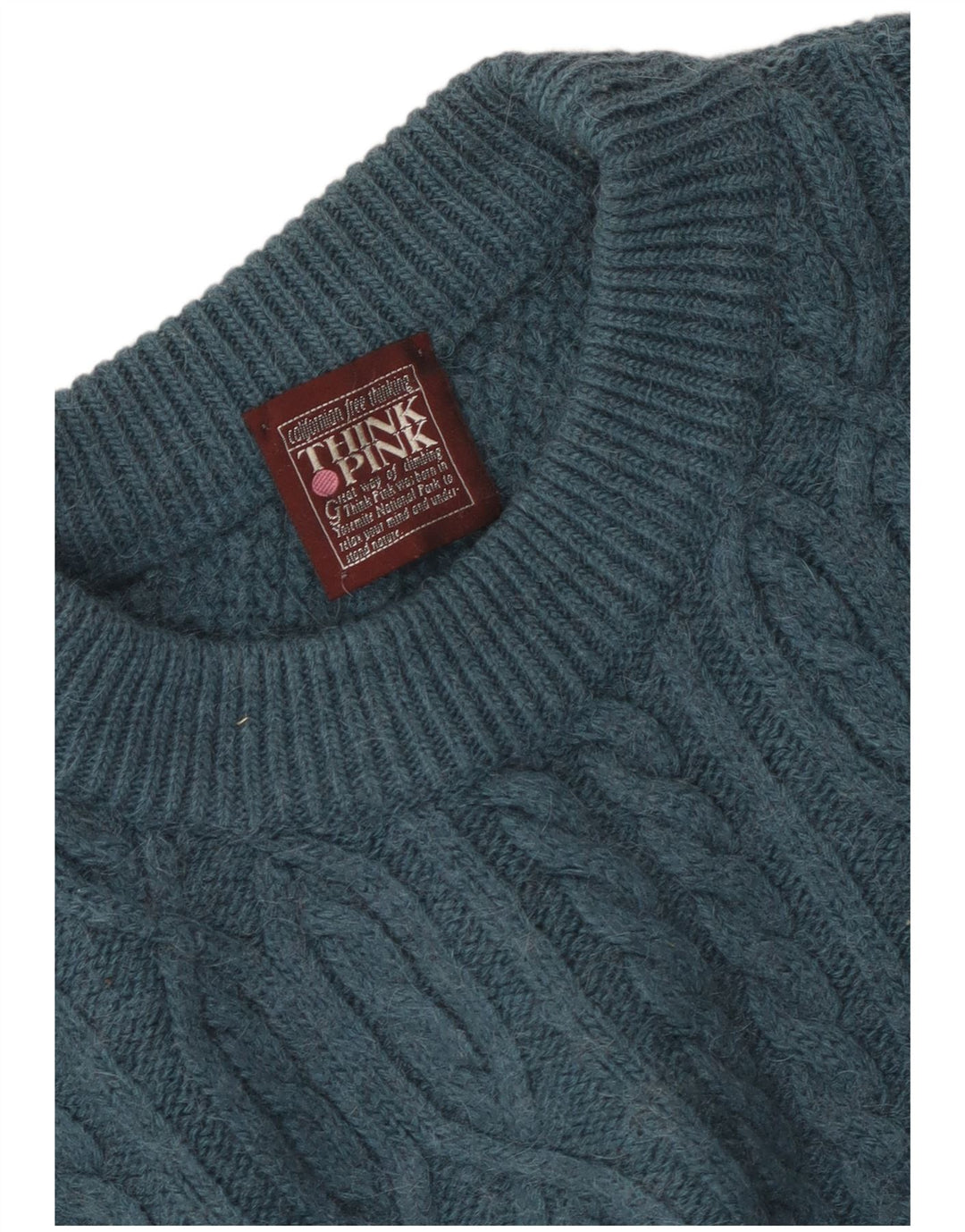 Think Pink Pull à col rond pour femme UK 20 2XL Bleu