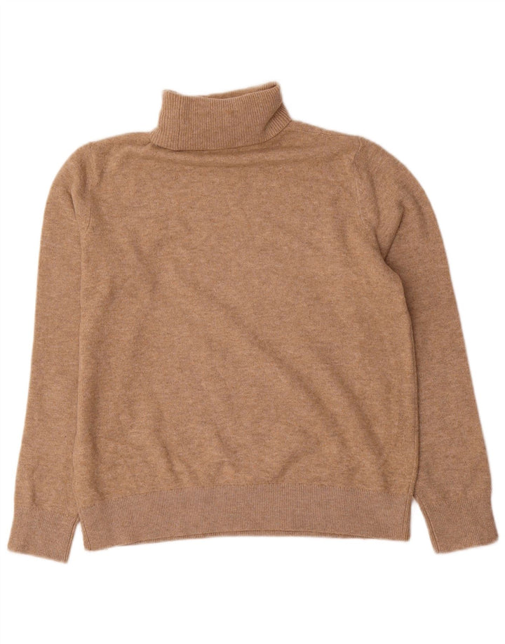 Marks & Spencer Pull col roulé pour homme Petit polyester beige