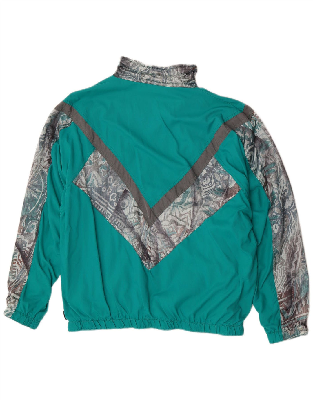 Athleta Veste de Survêtement Homme Vert Moyen Géométrique Polyamide