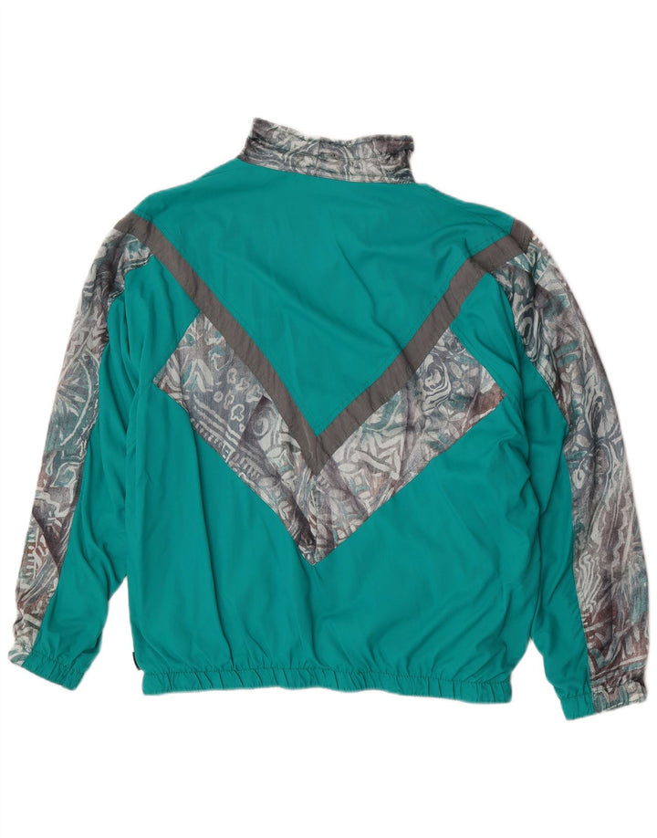 Athleta Veste de Survêtement Homme Vert Moyen Géométrique Polyamide