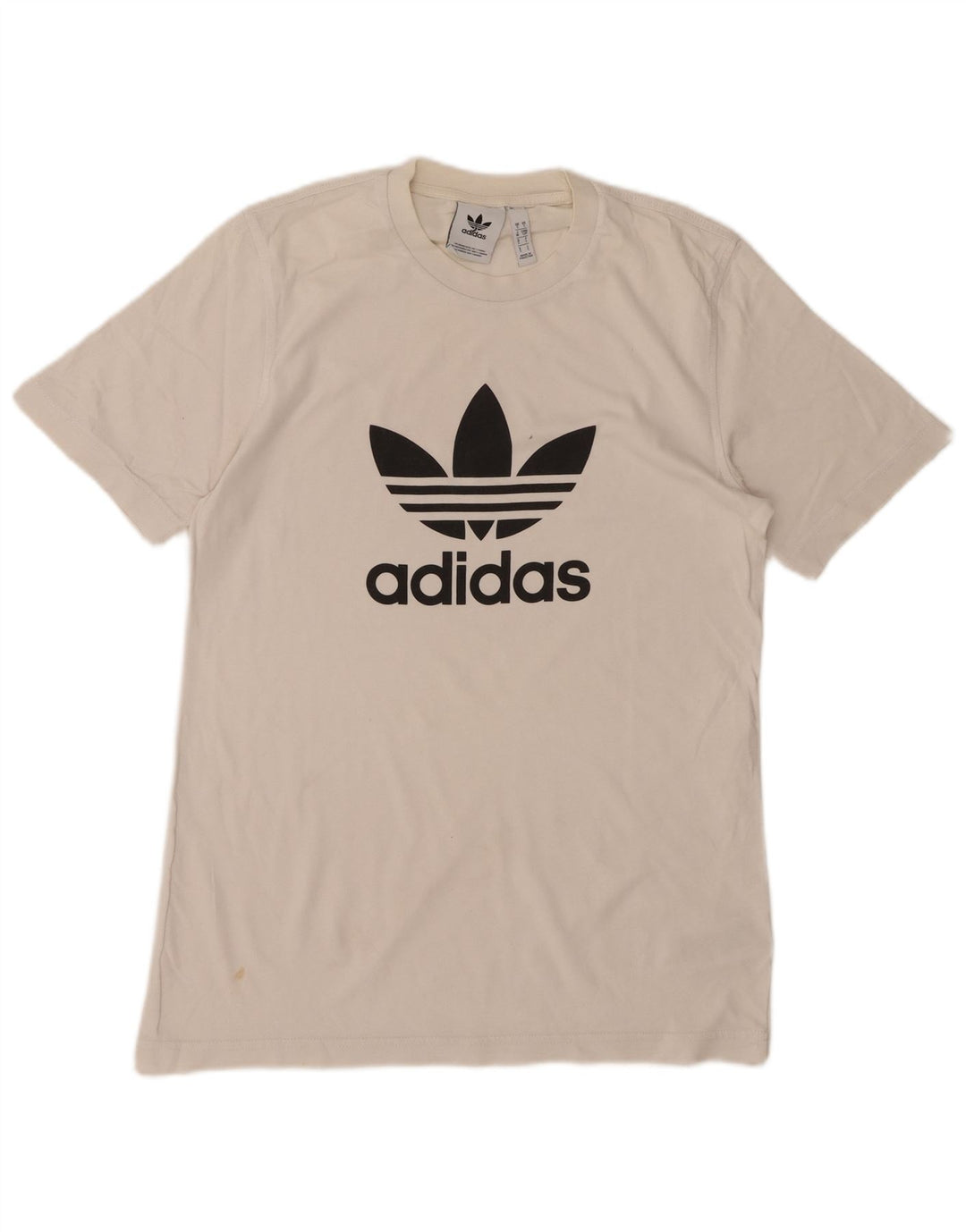 ADIDAS T-Shirt Graphique Homme Petit Blanc Coton