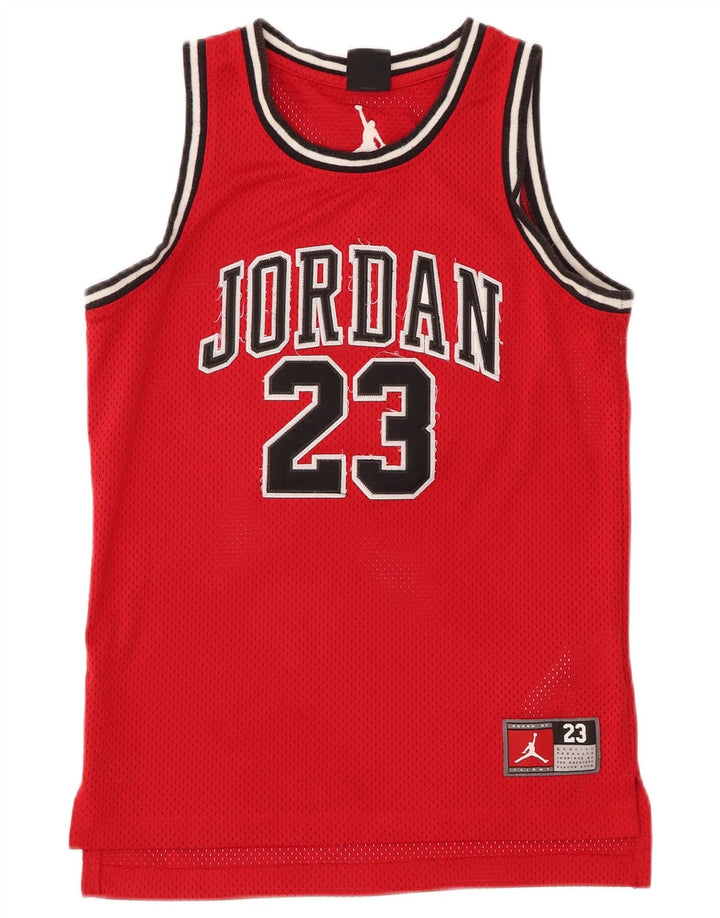 JORDAN Débardeur Graphique Garçon 10-11 ans Polyester Rouge Moyen