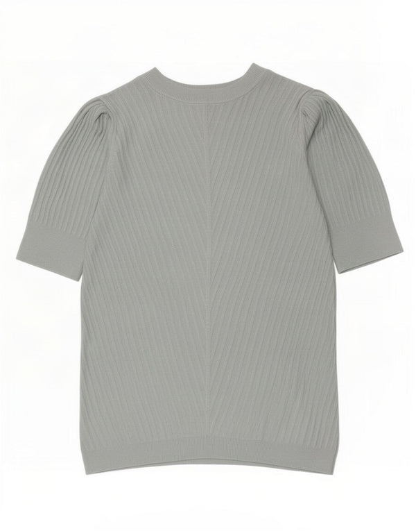 Marks & Spencer Chemisier Top UK 8 Small Bleu Viscose Femme