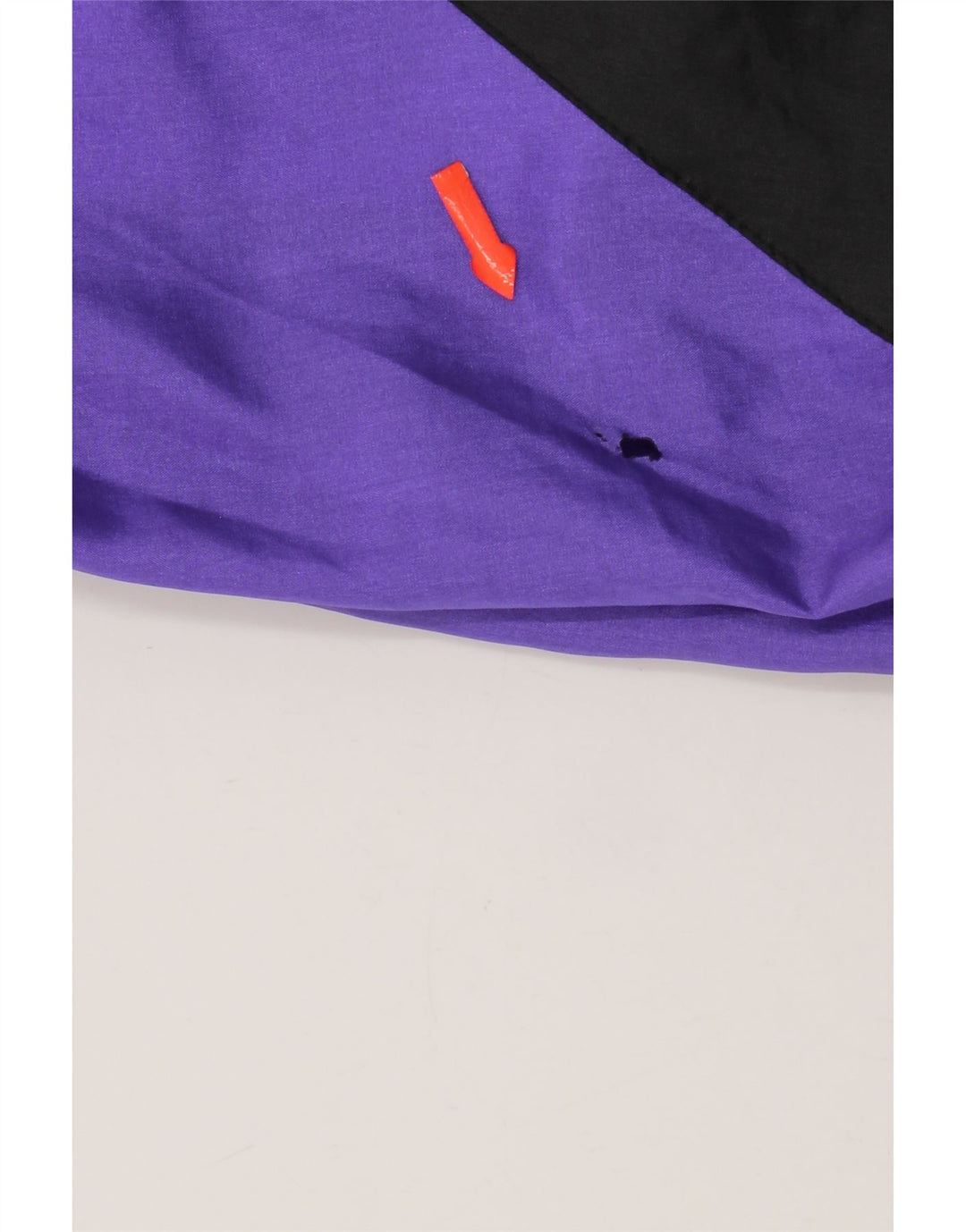 vintage Mens Survêtement Top Veste Grand Violet Colourblock Nylon