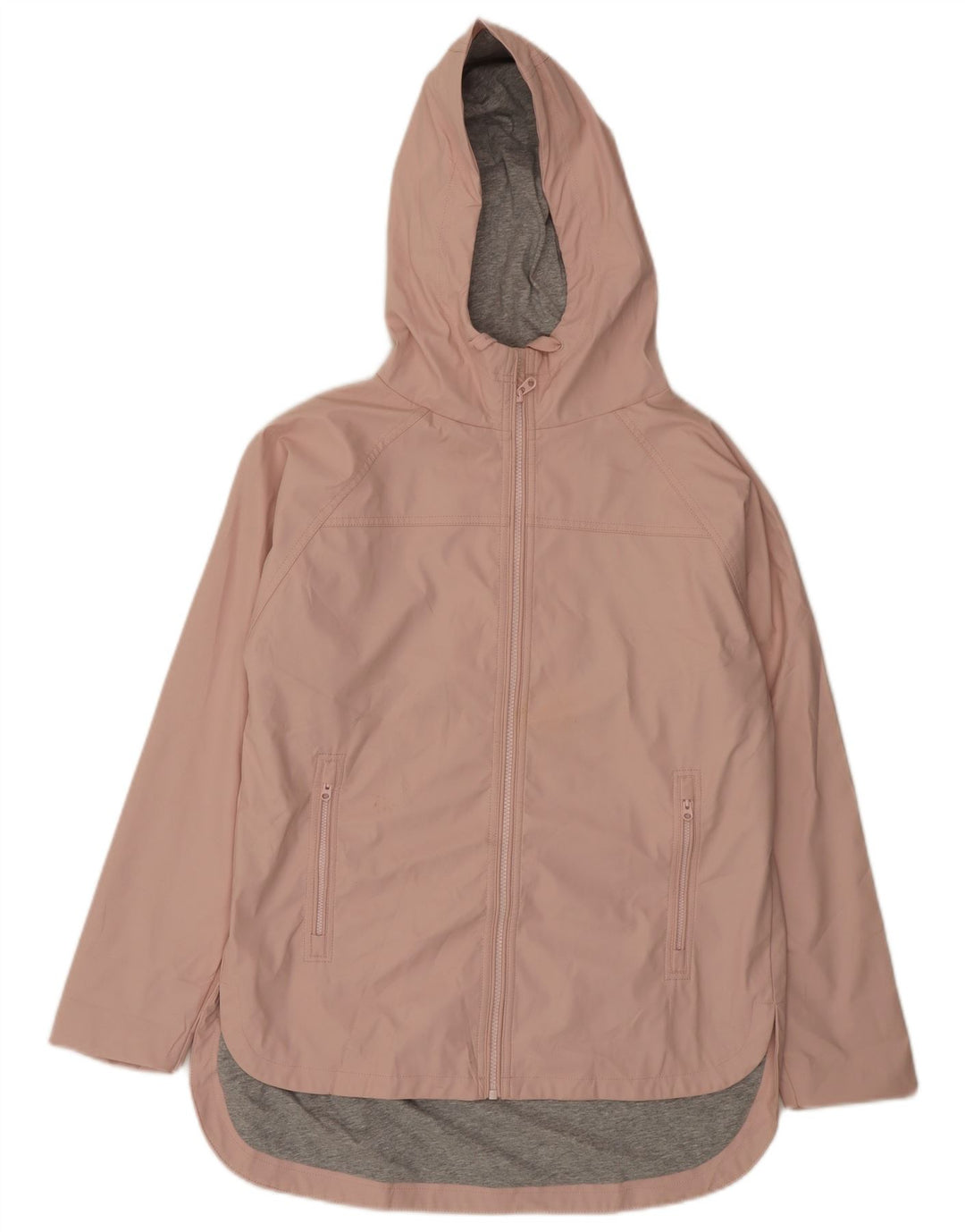 French Connection Veste coupe-vent à capuche pour femme US 8 Rose moyen