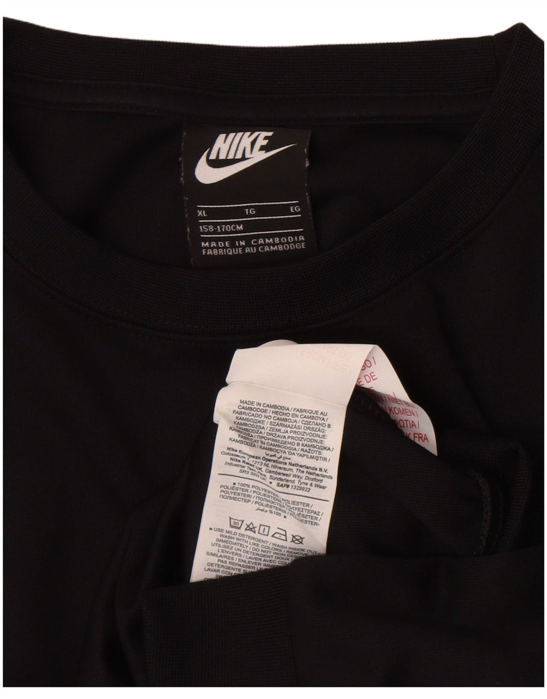 Nike Garçon Sweatshirt Jumper 13-14 ans XL Noir Polyester