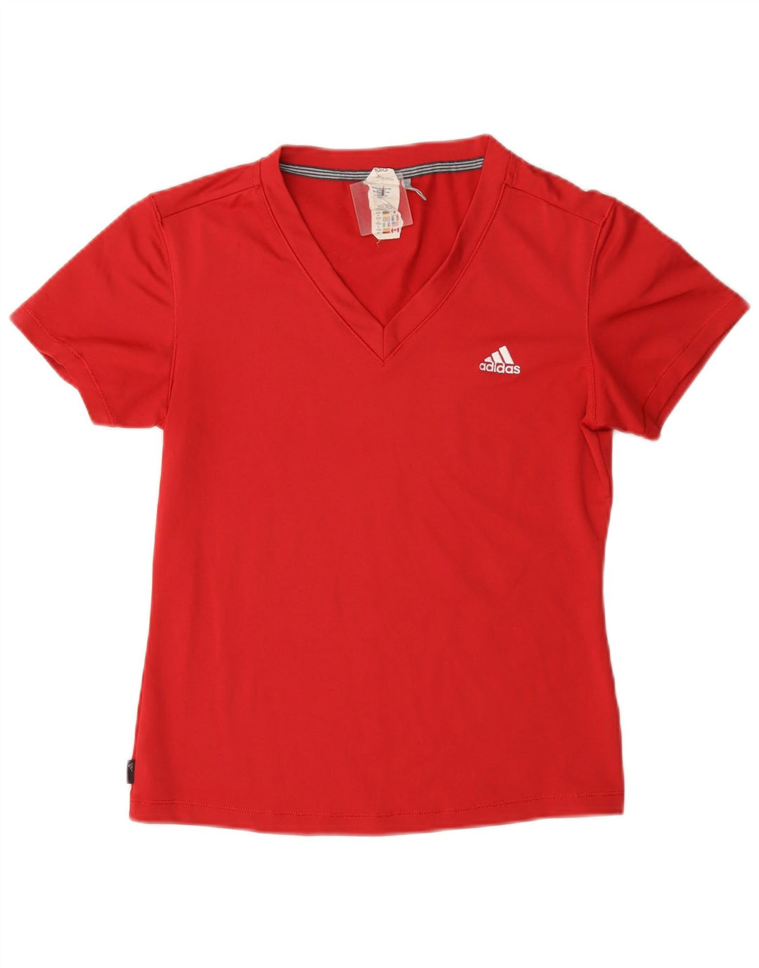 Adidas Femmes Clima 365 T-Shirt Top UK 14 Rouge Moyen Polyester