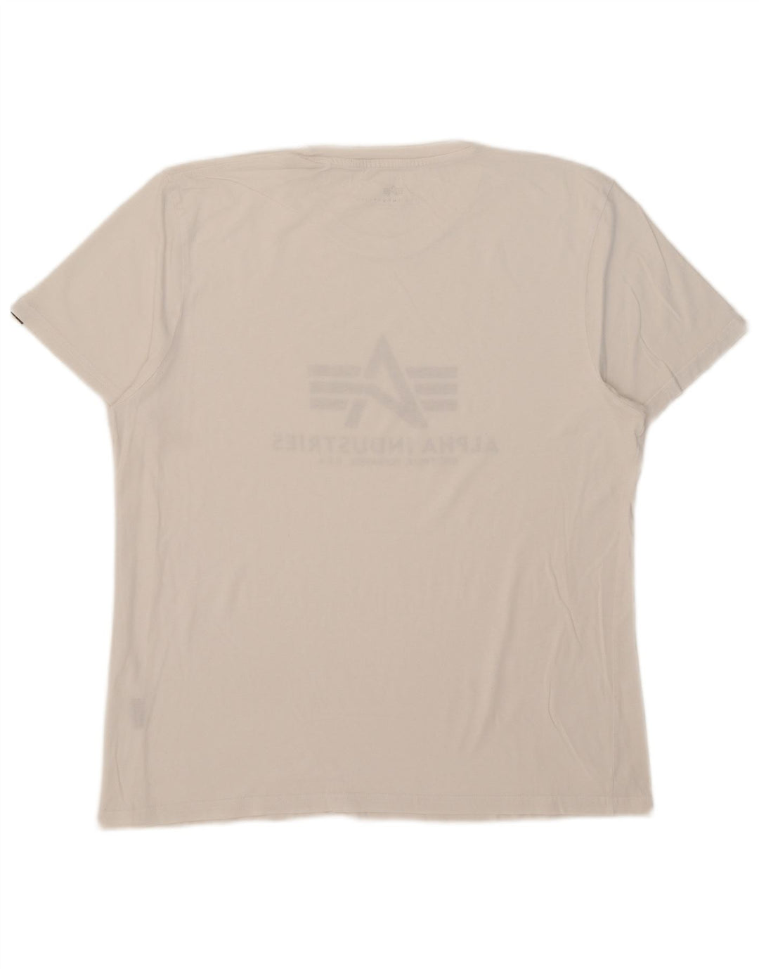 Alpha Industries T-shirt graphique pour hommes, grand, blanc
