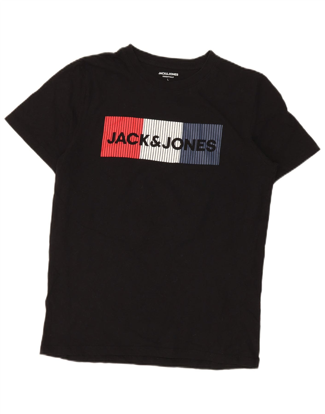 Jack & Jones T-Shirt Graphique Homme Grand Noir Coton