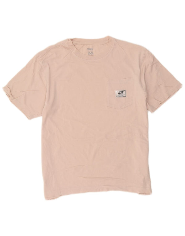 Vans T-Shirt Homme Haut Large Rose Coton