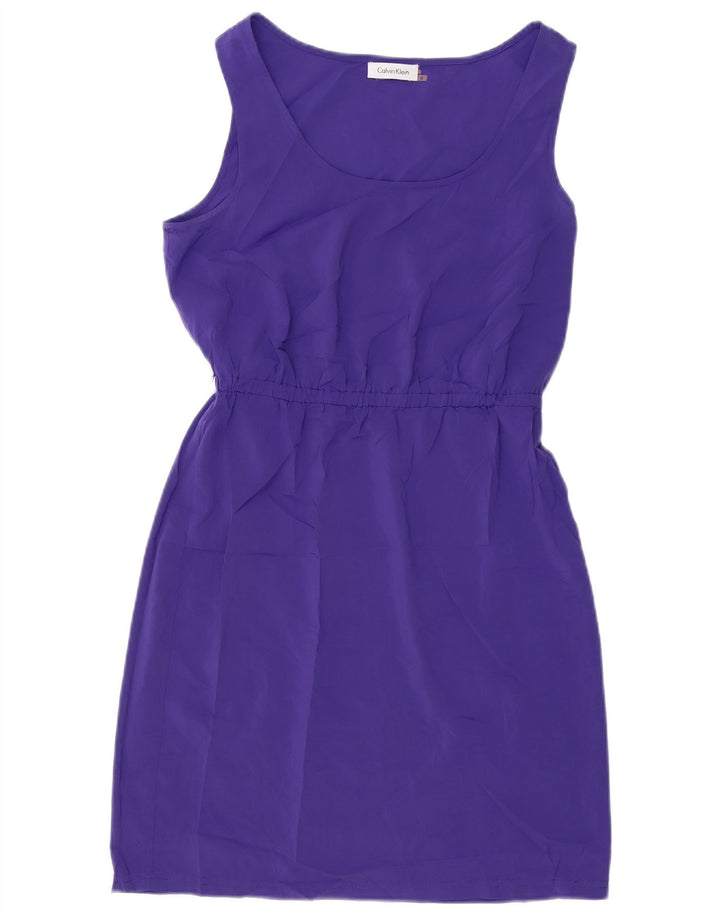 Calvin Klein Robe fourreau sans manches pour femme US 6 Polyester violet moyen