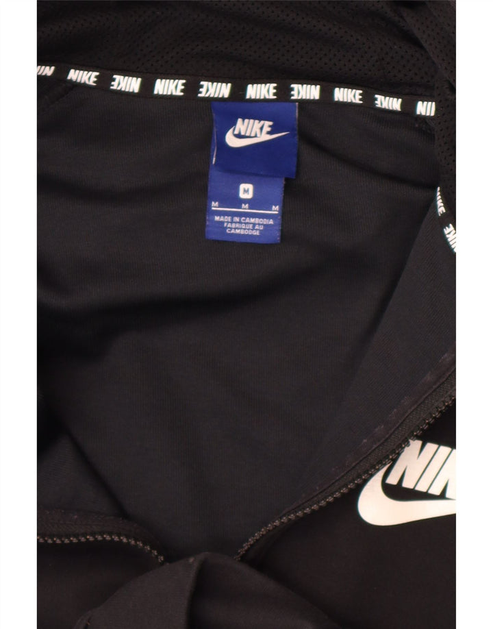 Nike Sweat à capuche zippé graphique pour homme Noir moyen