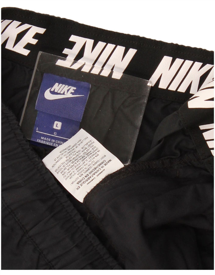 Nike Pantalon de survêtement pour femme UK 14 Large Noir Coton