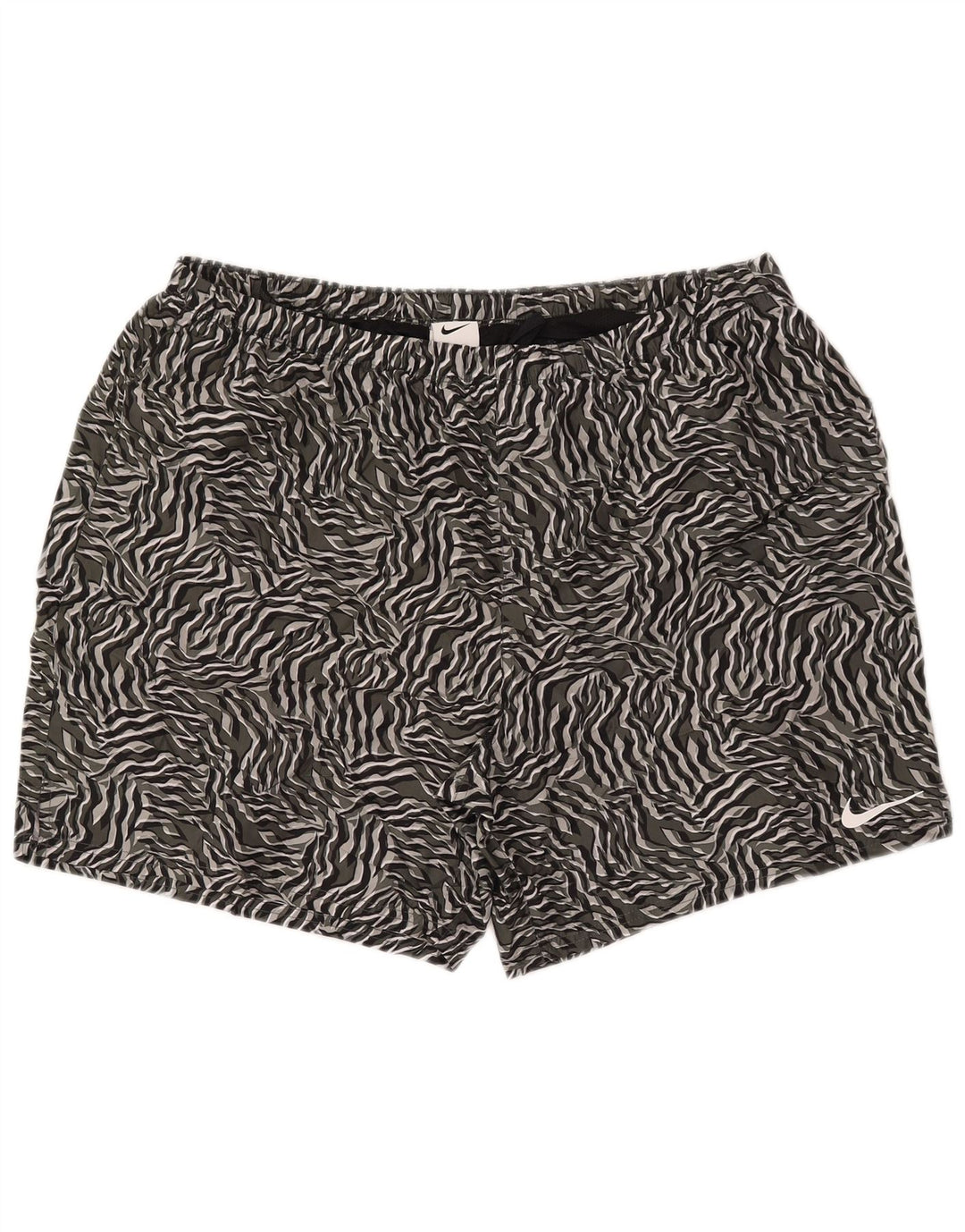 Nike Short de bain pour homme 2XL Gris Imprimé animal Polyester