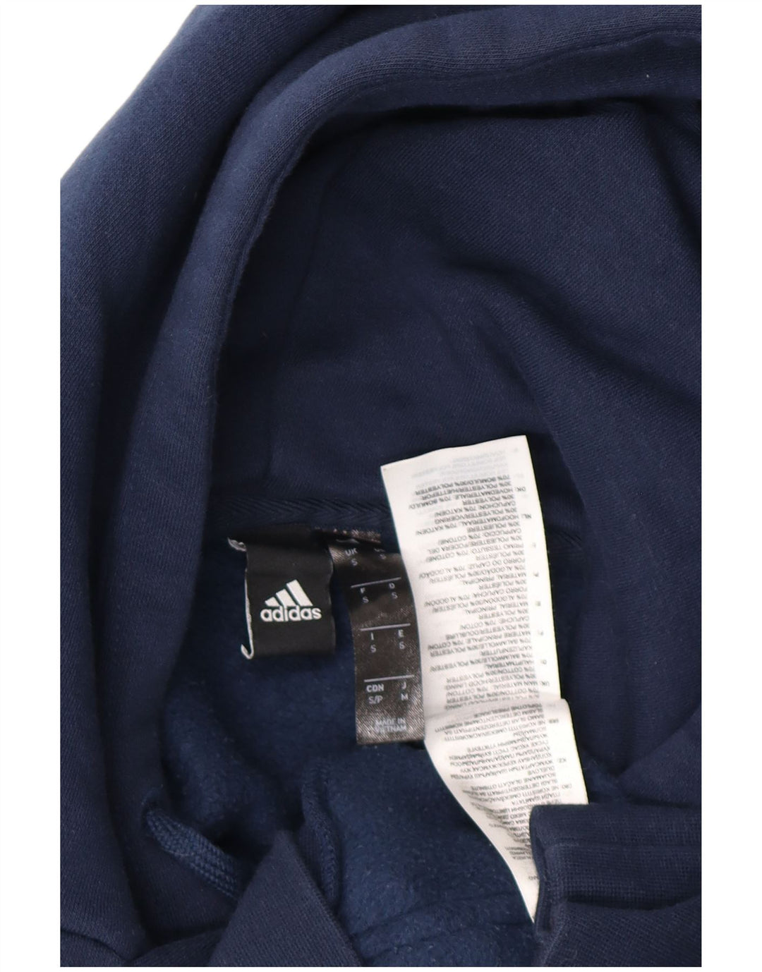 ADIDAS Pull à capuche pour homme Petit coton bleu marine