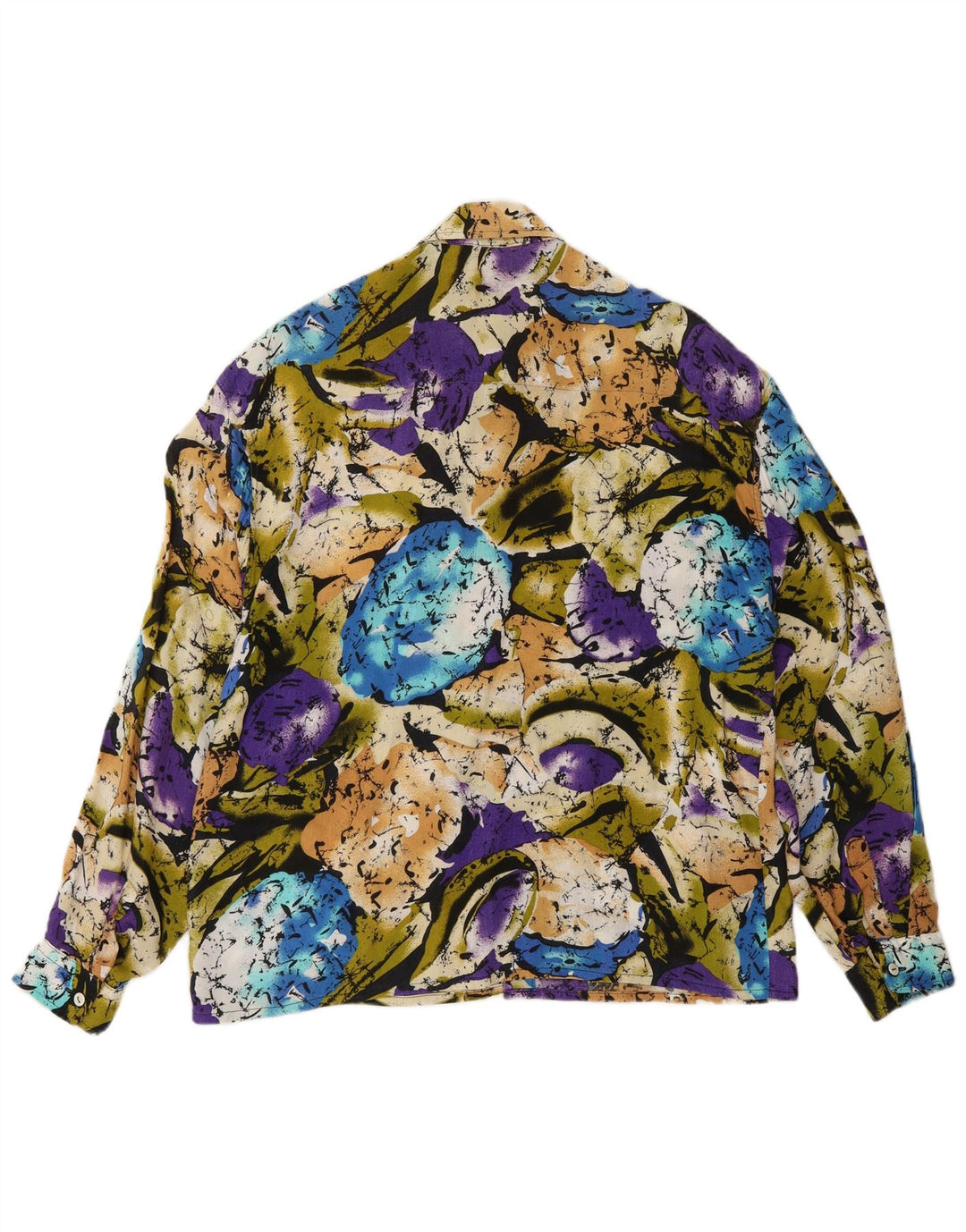 Chemise Vintage à Motif Abstrait pour Homme Moyen Multicolore