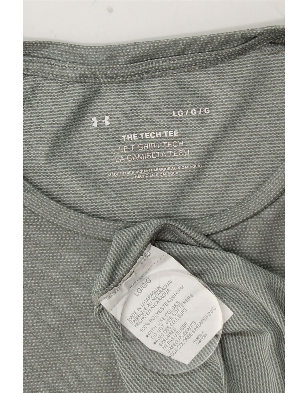 UNDER ARMOUR T-Shirt Homme Haut Large Vert Polyester