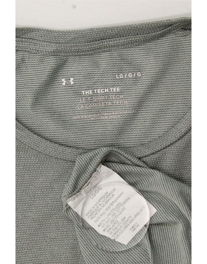 UNDER ARMOUR T-Shirt Homme Haut Large Vert Polyester