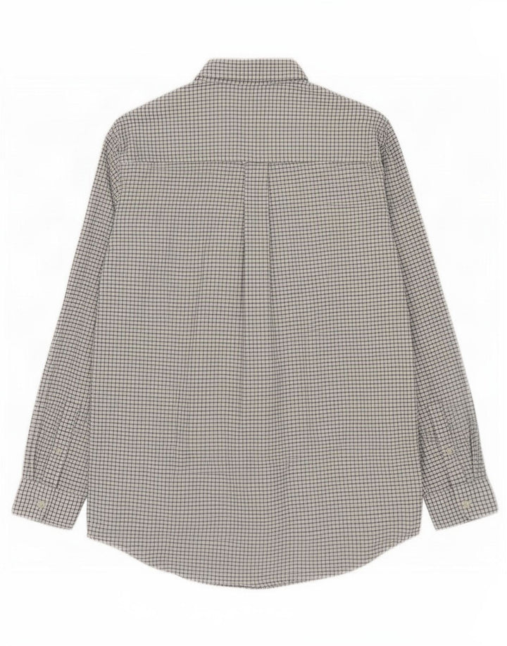 Chaps Chemise Homme Carreaux Blanc Moyen