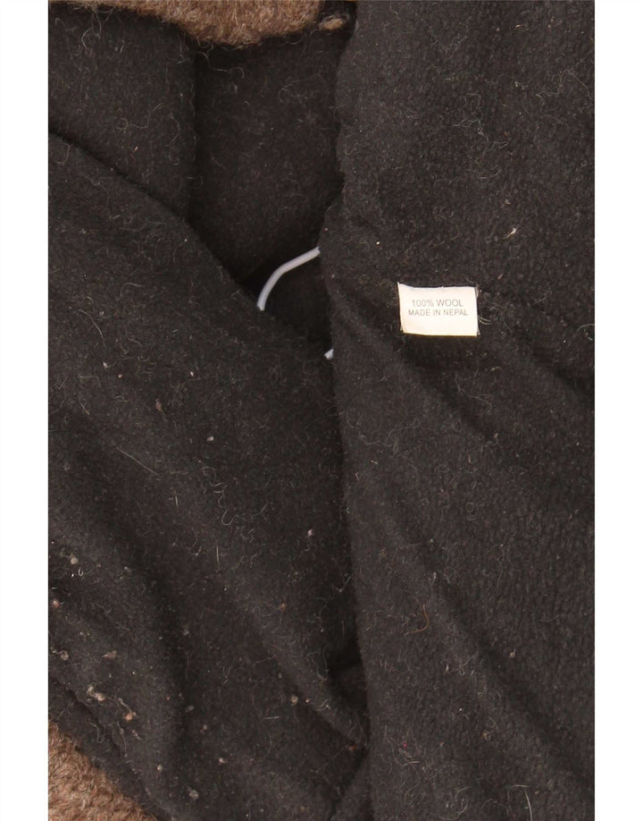 Sternstunde Veste coupe-vent en tricot pour femme UK 14 Marron moyen géométrique