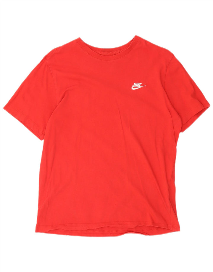 Nike T-Shirt Homme Rouge Moyen Coton