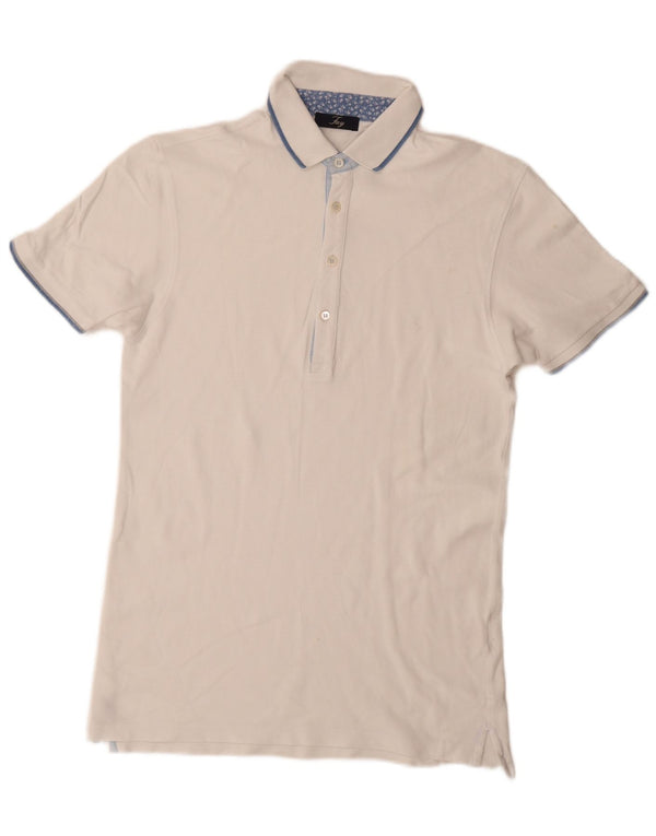 Fay Polo Homme IT 46 Petit Blanc Coton