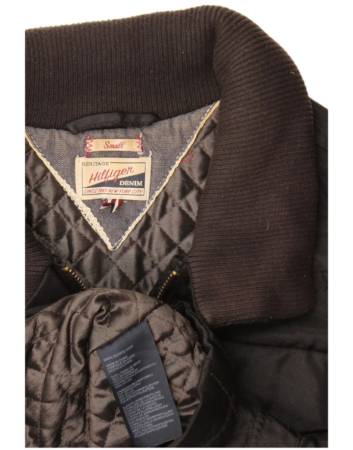 Tommy Hilfiger Veste utilitaire pour femme UK 10 Petit nylon noir