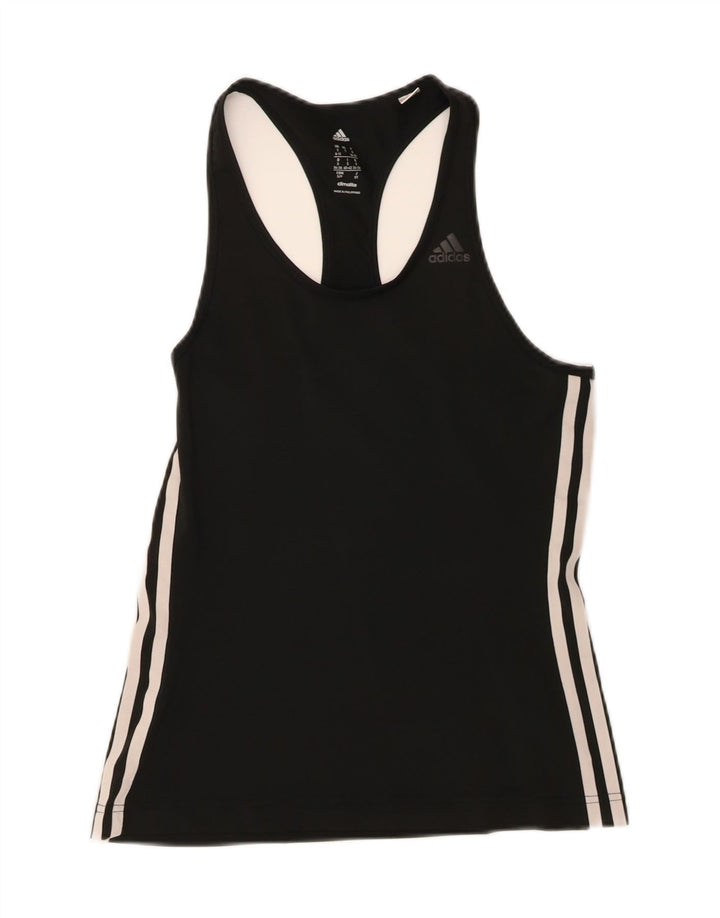 Adidas Climalite Débardeur pour femme UK 8/10 Petit Noir Polyester