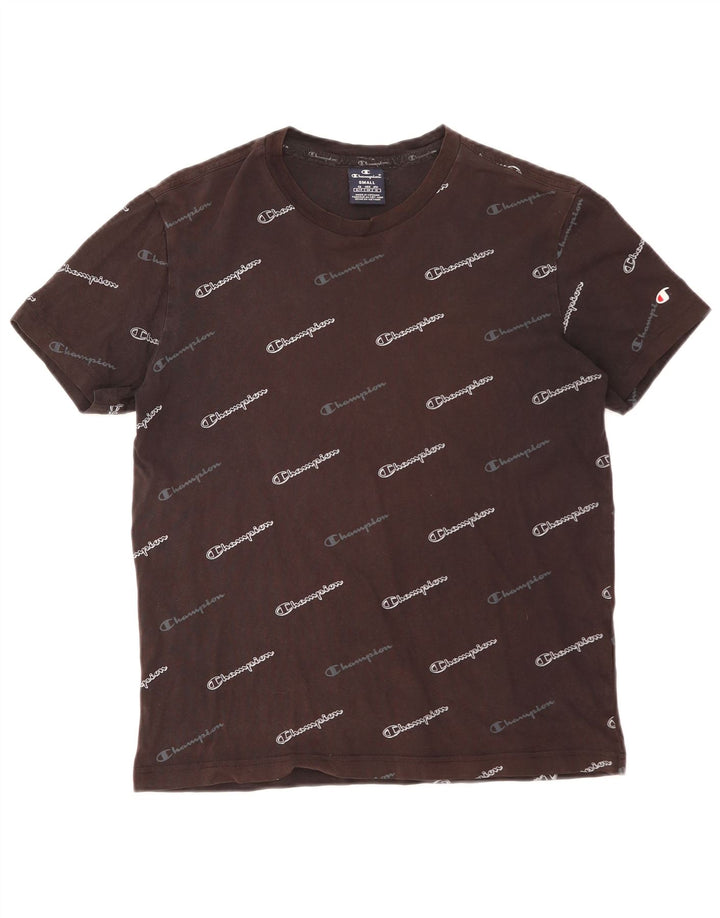 CHAMPION T-Shirt Graphique Homme Petit Noir