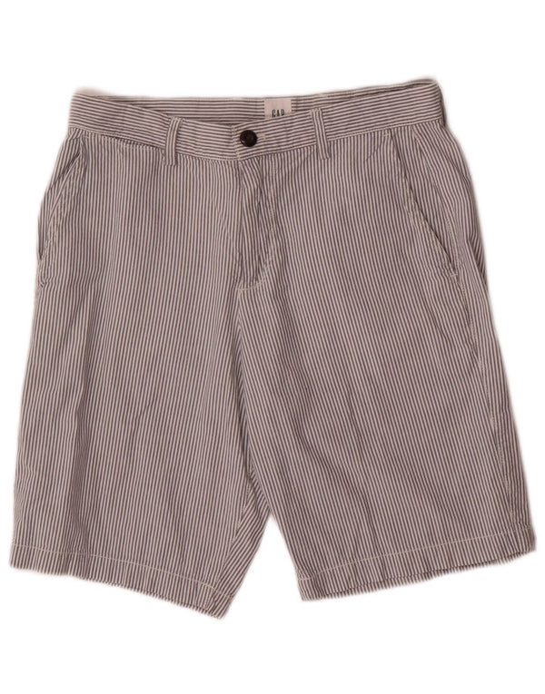 Gap Short Chino Homme W29 Petit Coton Rayé Blanc