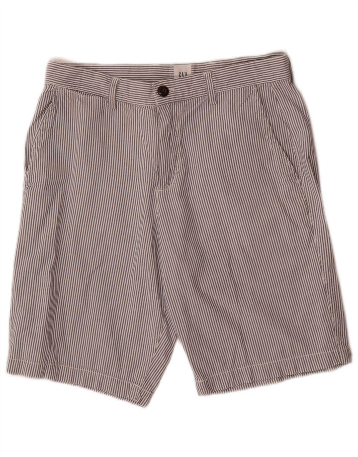 Gap Short Chino Homme W29 Petit Coton Rayé Blanc