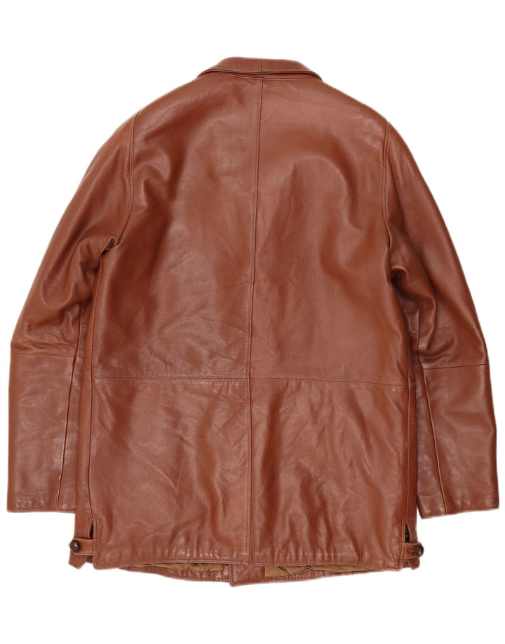 Veste en cuir Scout pour homme UK 40 Large Marron