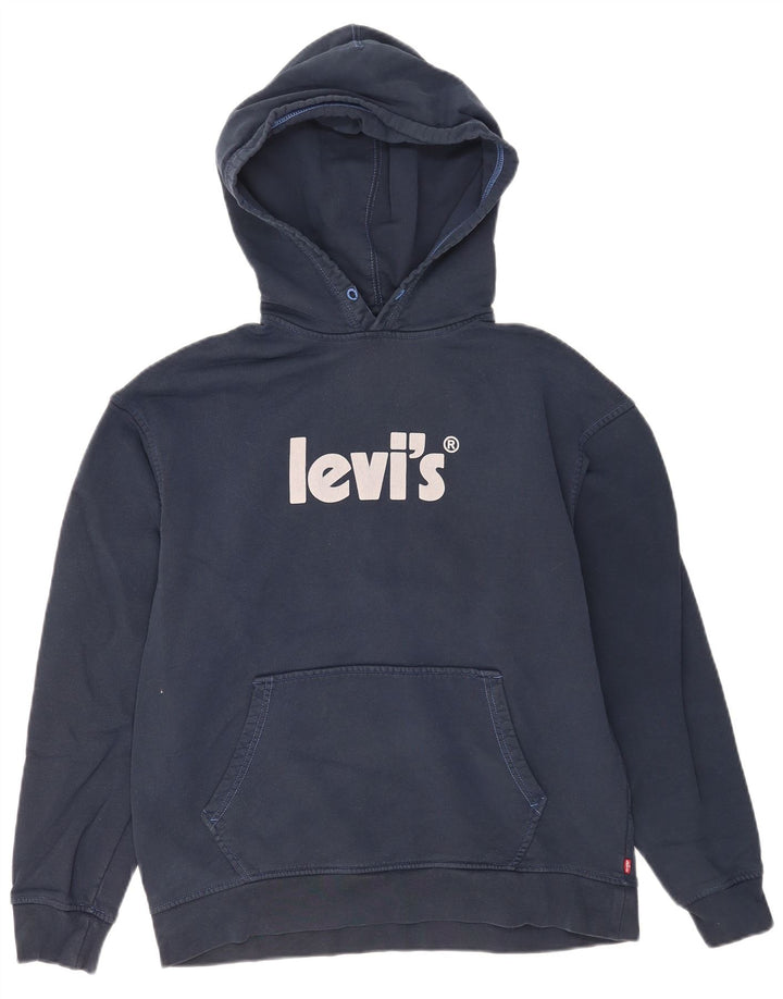 Levi's Pull à Capuche Graphic Homme Bleu Marine Moyen Coton
