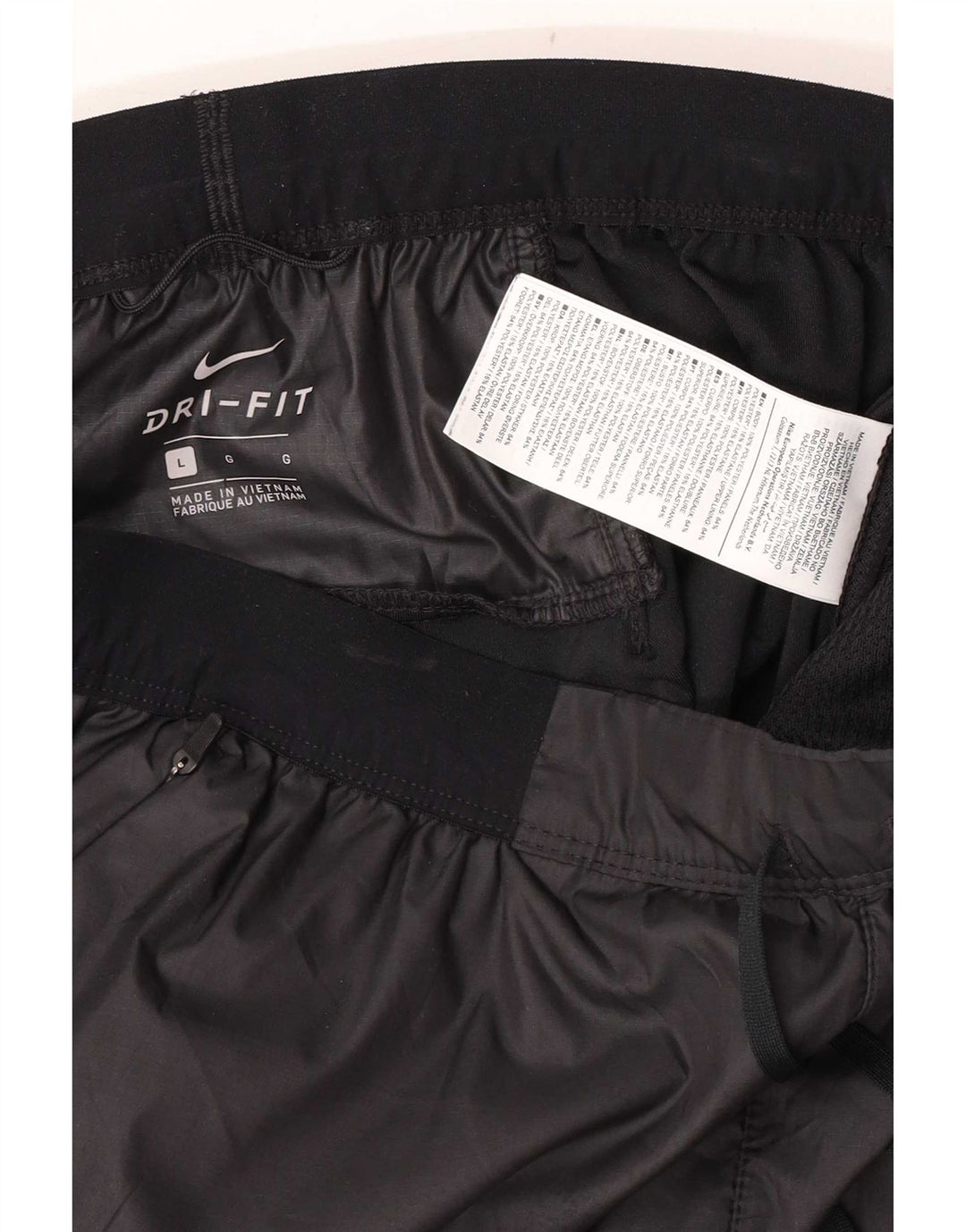 Nike Pantalon de survêtement pour homme Large Noir Colorblock Polyester