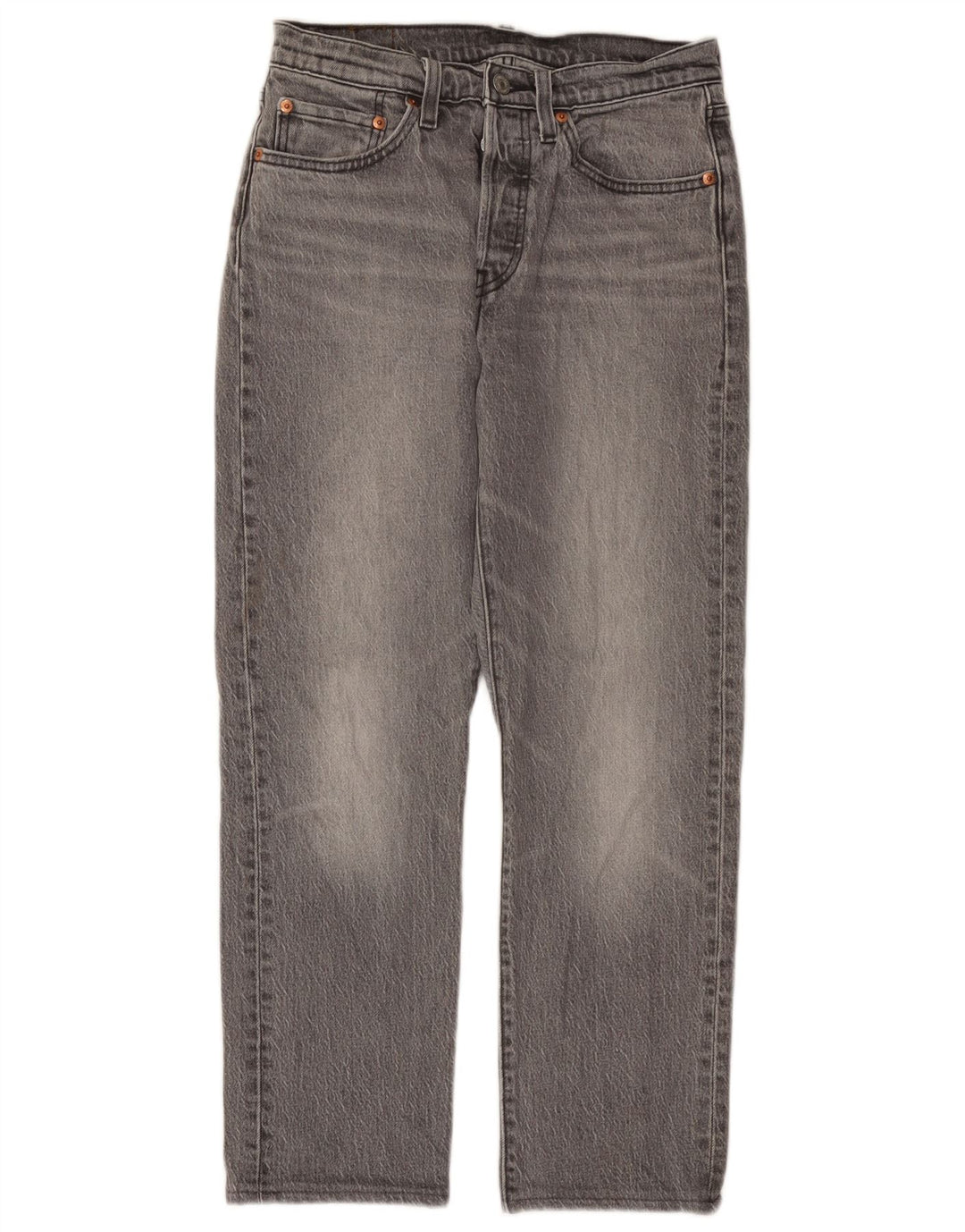 Levi's Jean Droit 501 Femme W27 L28 Gris Coton
