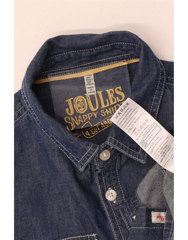 Chemise en Jean Joules Garçon 7-8 ans Bleu Marine Coton