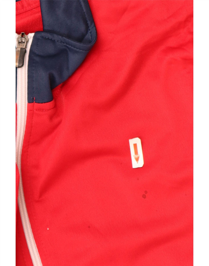 Asics Veste de survêtement pour homme XL Rouge Colourblock