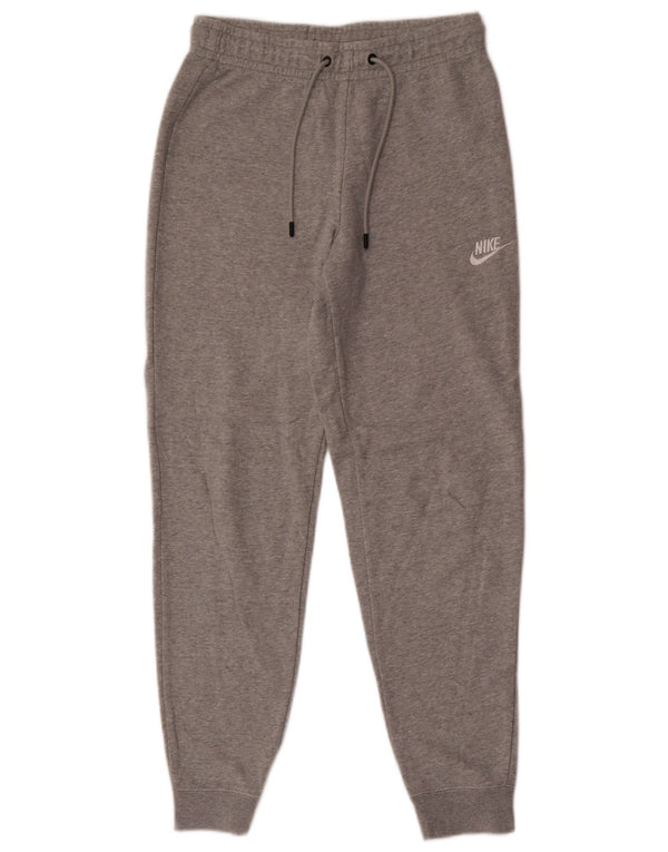 Nike Pantalon de survêtement pour femme Joggers UK 8 Small Gris Moucheté Coton