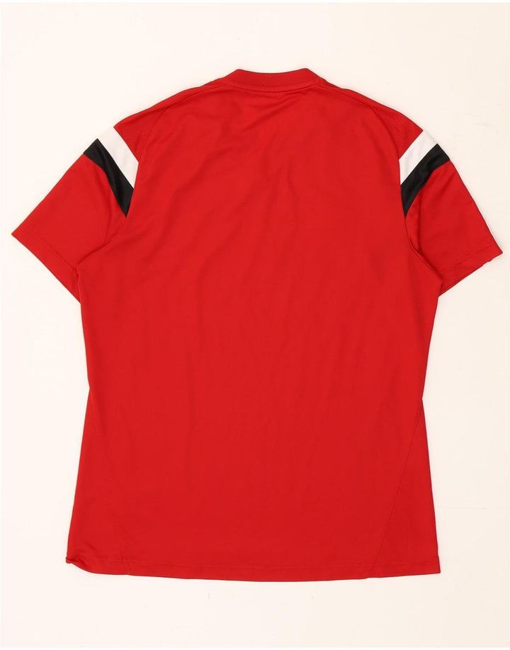 Adidas Hommes Climacool T-Shirt Haut Grand Rouge Colorblock Polyester