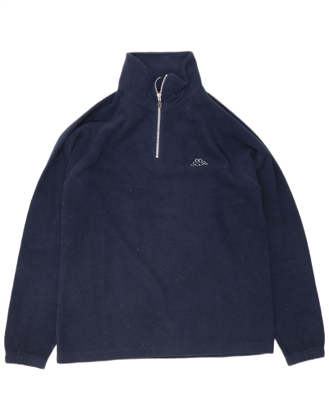 Kappa Pull Polaire Col Zippé Homme Bleu Marine Moyen Polyester