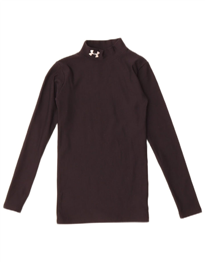 Under Armour Cold Gear Top Manches Longues Garçon 9-10 ans Nylon Noir Moyen