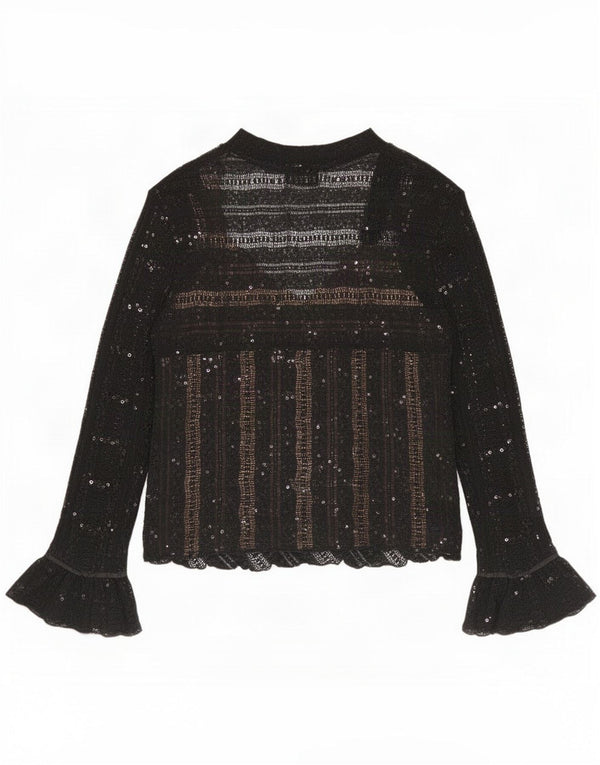 Joseph Ribkoff Chemisier transparent à manches longues pour femme UK 18 XL Noir